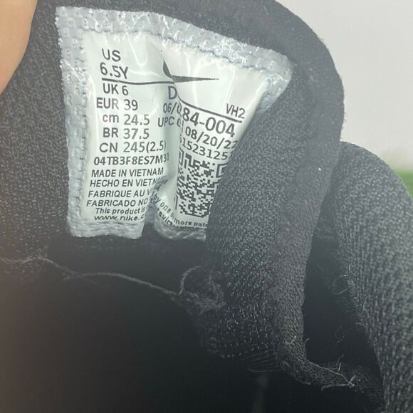 Nike AIR MAX SYSTM Running Shoes Triple Black Youth 6.5Y/ Women’s 8 - Picture 8 of 8